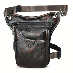 Top Layer Cowhide Waist Bag Classic & Stylish Fanny Pack for Travelers