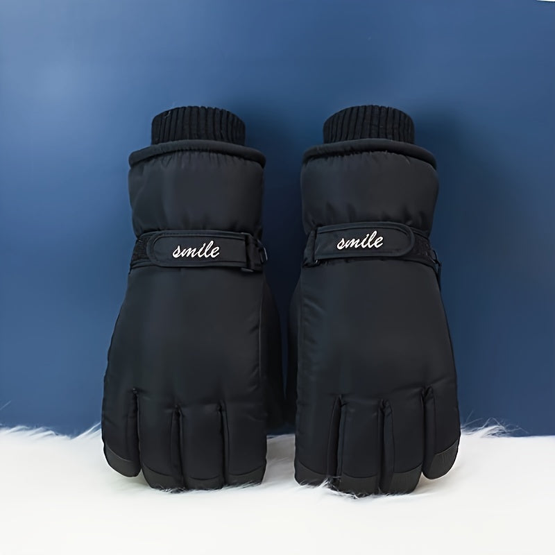 Men's Thickened Warm & Cold proof Outdoor Skiing Gloves Touch Screen