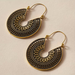 Vintage Hollow Metal Dangle Earrings Women Gift