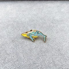 Whale Enamel Badges Brooches DIY Clothing Collar Accessories for Men