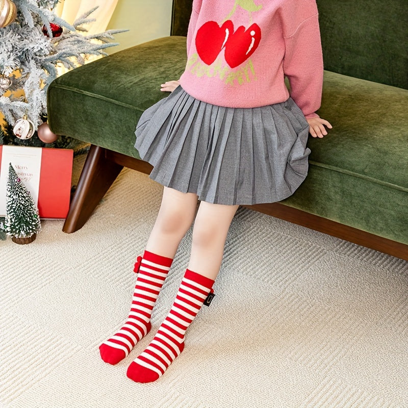 3 Pairs Kids Cartoon Christmas Socks Lucky Warm Cozy Winter Children s Socks