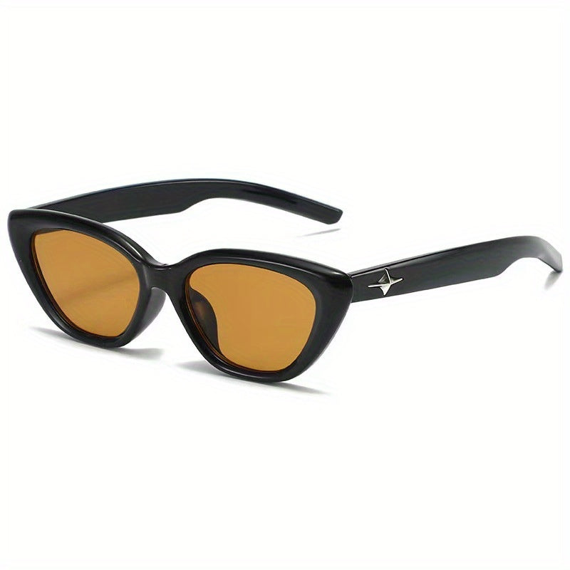 Y2K Cat Eye Sunglasses Punk Star Decor UV400