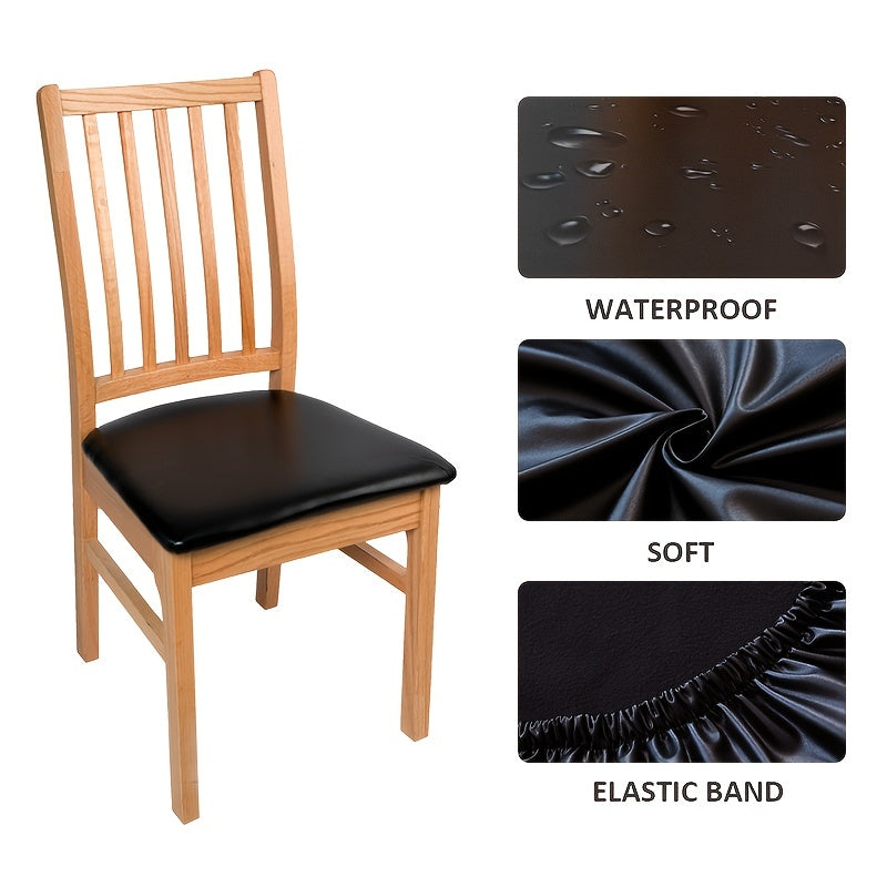 Waterproof PU Leather Chair Cushion Cover for Cafe Bar Restaurant Home