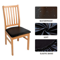 Waterproof PU Leather Chair Cushion Cover for Cafe Bar Restaurant Home