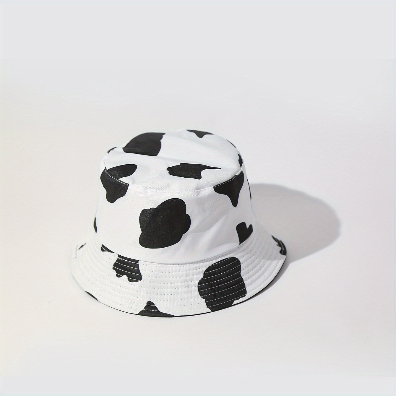 UPF50 Sunshade Bucket Hat With Panda Pattern Double sided Sun Hat