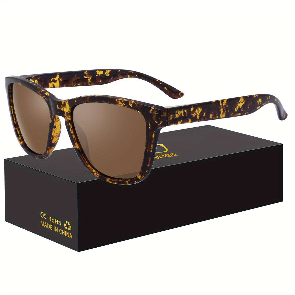Men's Polarized Vintage Square Sunglasses UV400