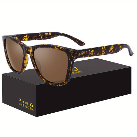 Men's Polarized Vintage Square Sunglasses UV400