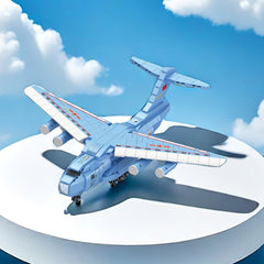 654pcs Transport Plane Model Puzzle Toy Airplane Puzzle Building Block Set