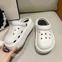 Women's Closed Toe Slip On Platform Clogs Comfortable Shoes