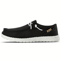 Women's Lace Up Slip on Shoes Light Casual Canvas Shoes With Arch Support
