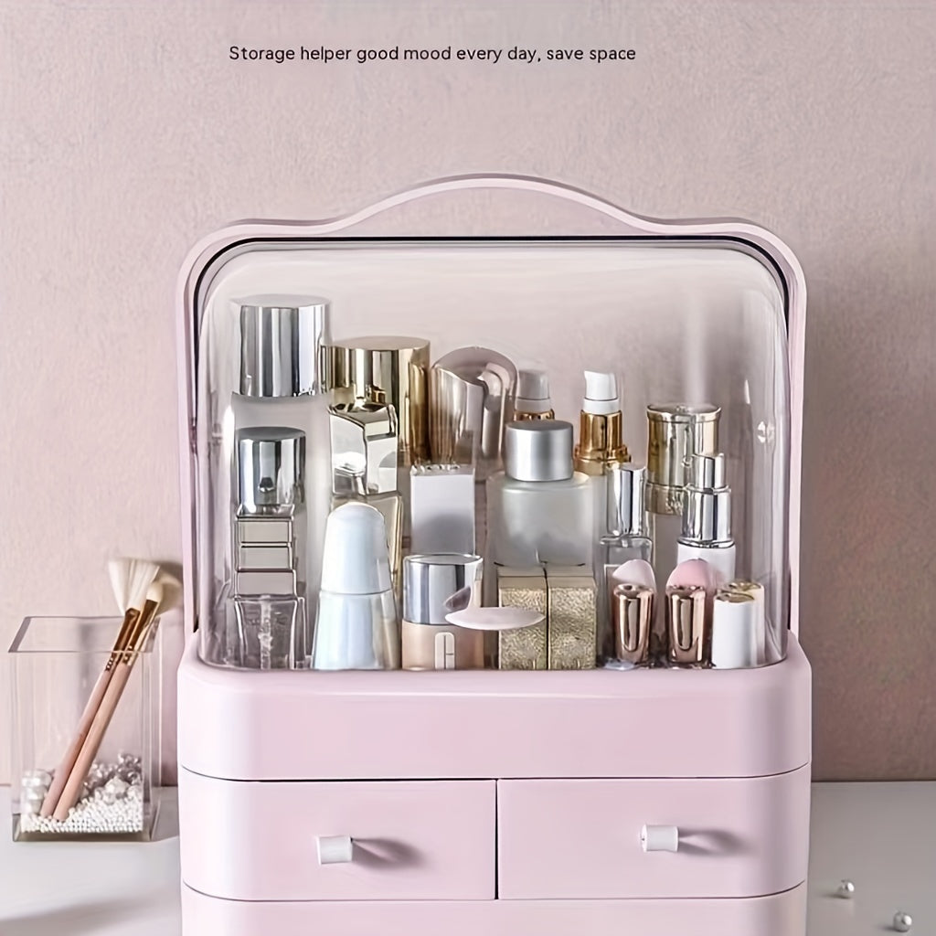 Large Capacity Makeup Organizer with Storage Drawers