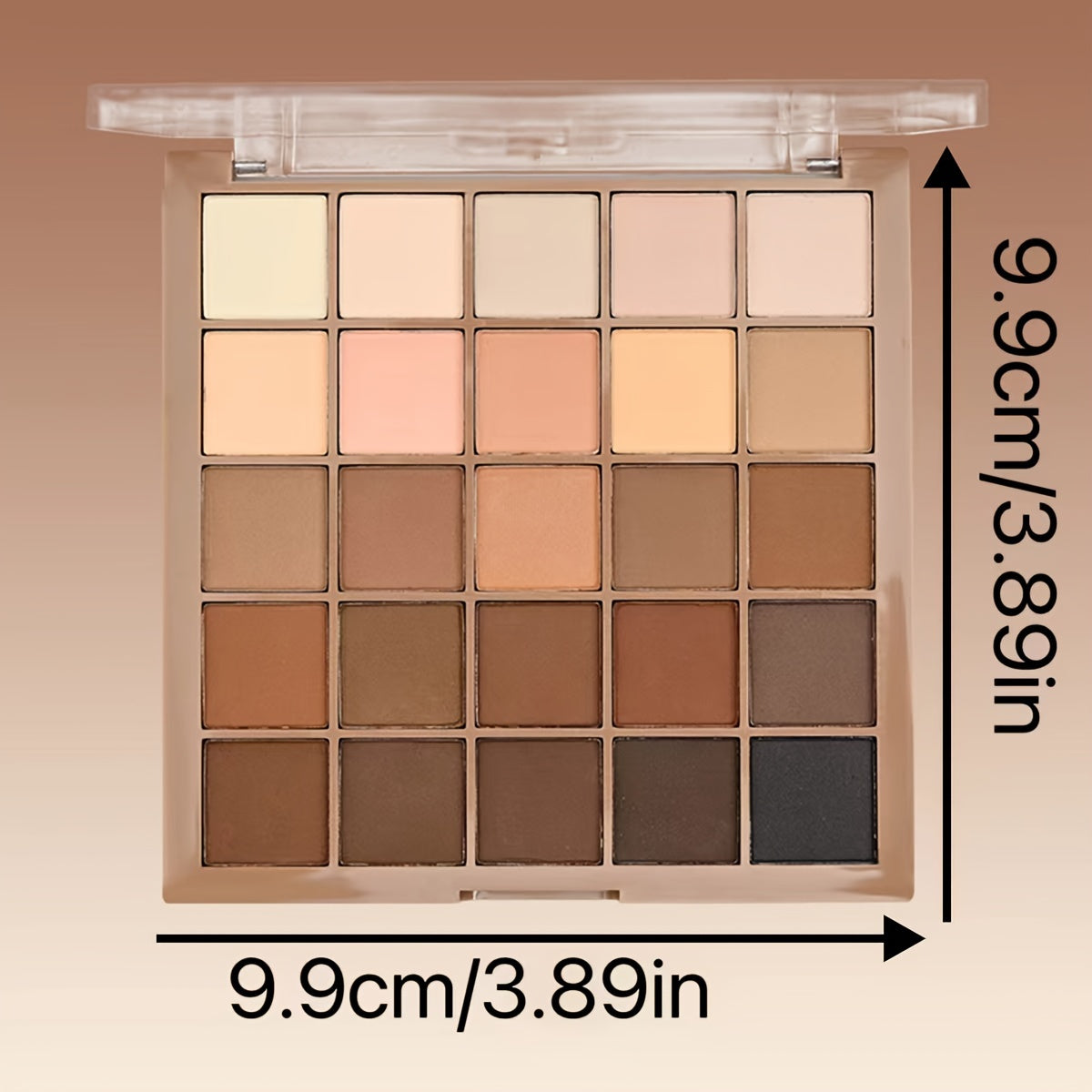 Matte Eyeshadow Palette 25 Shades Neutral Coffee & Chocolate Tones