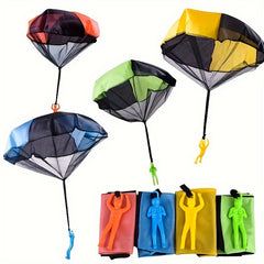 Colorful Hand Throw Parachute Toy Durable Safe Creative Adventure Figures