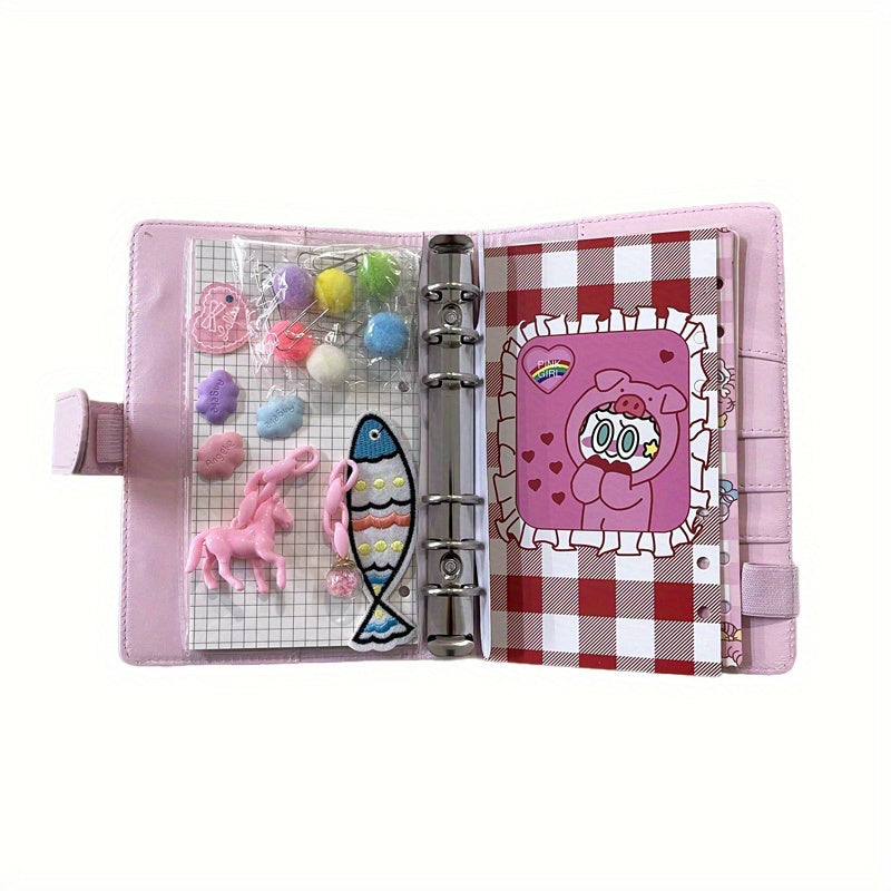 Pink Stationery Set Notebook Bundle DIY Grid Journal Sketchbook Planner Diary