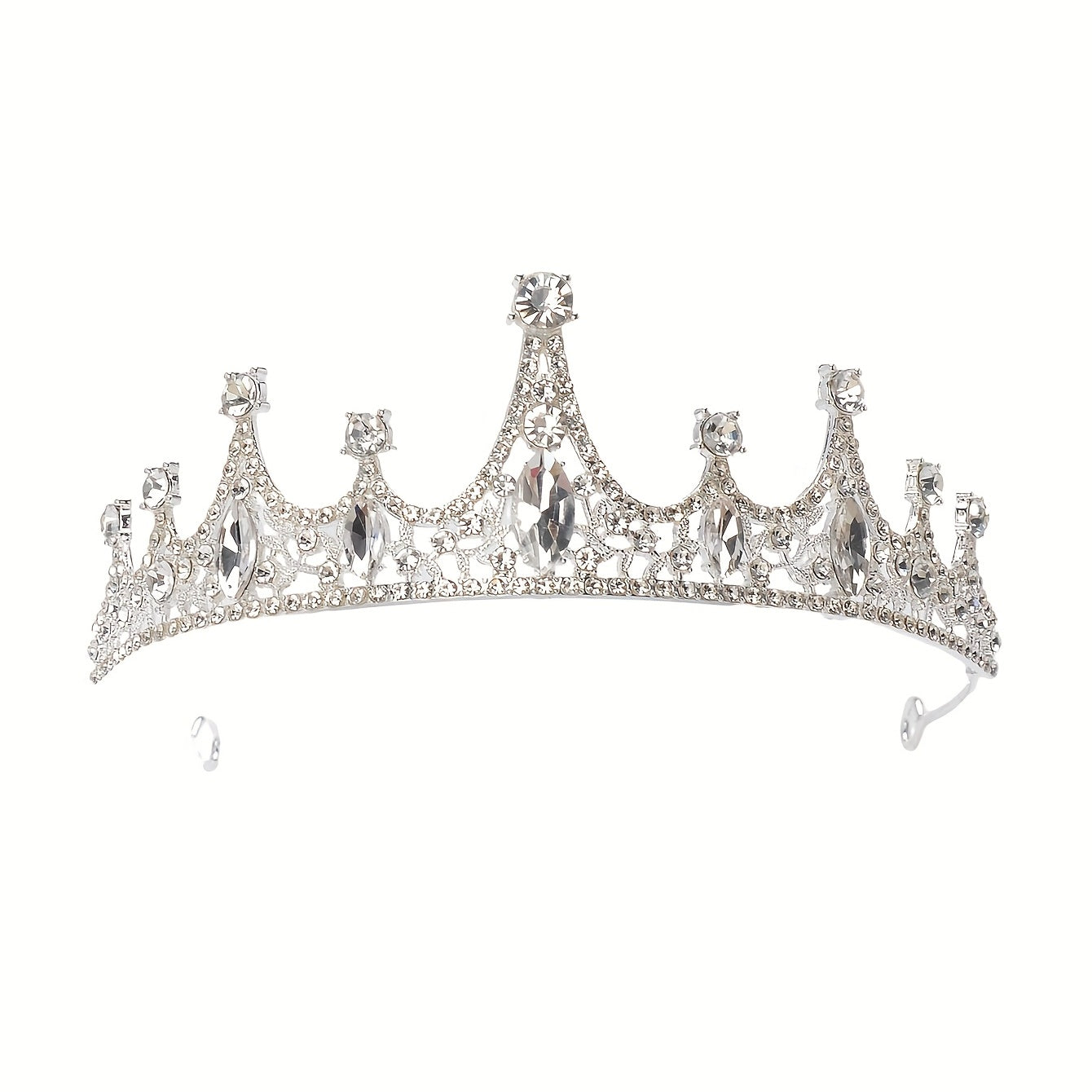 Crystal Bridal Tiara Crown Bride Headband Wedding Hair Jewelry