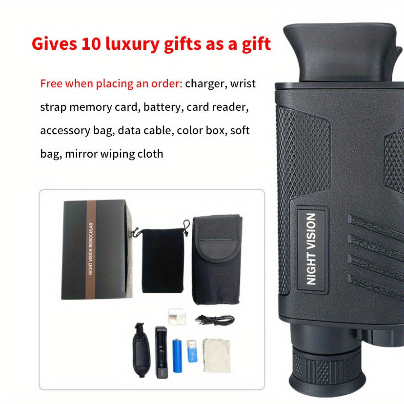 Infrared Night Vision Monocular Telescope with 32GB Memory Card
