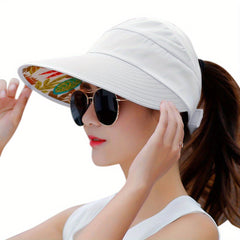 Wide Brim Sun Protection Visor Sun Hat Anti UV Lightweight Breathable Beach Hat