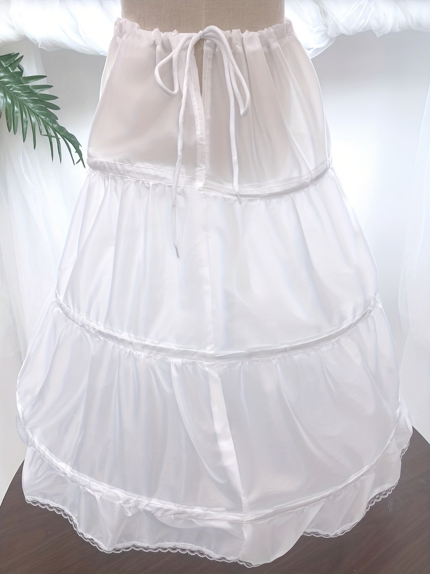 Girls Princess Skirt With 3 Hoops Supporter Long Skirt