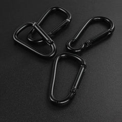 10pcs Mini Aluminum Carabiner Clip Keychain D Shape 8 Shape Mountaineering