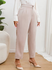  High Rise Straight Leg Trousers