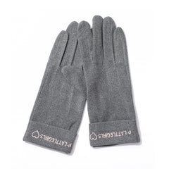 Women Winter Thin Gloves Grommet Biker Touchscreen Gloves