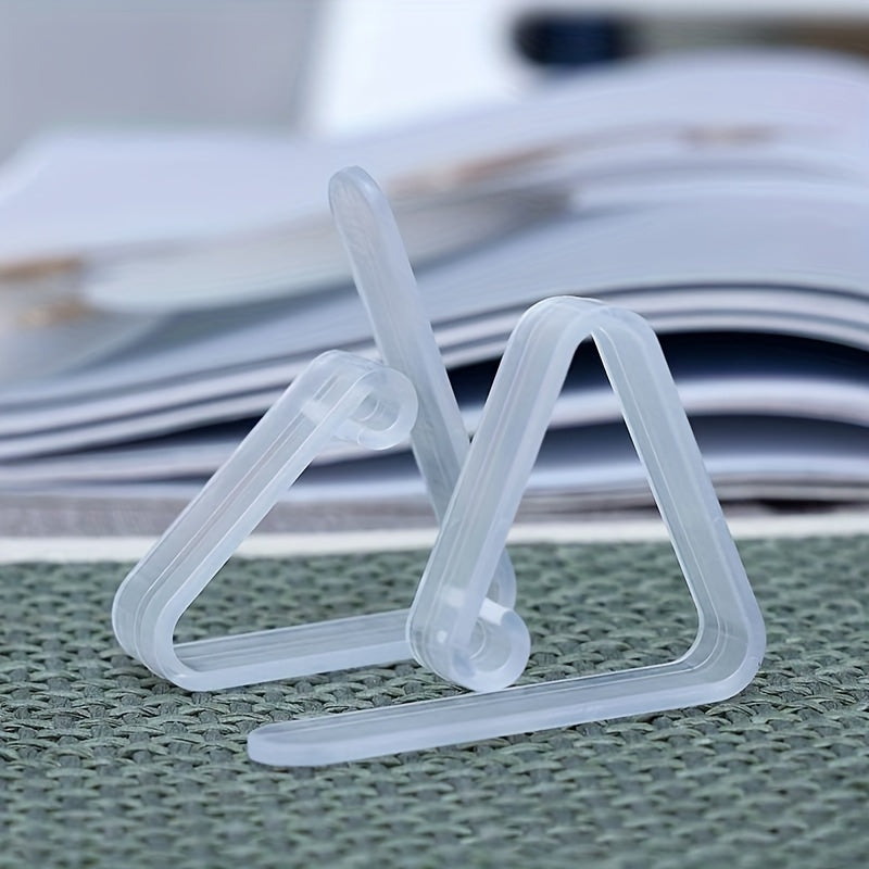 8 Clear Plastic Tablecloth Clips Securely Hold Down Tablecloths for Events