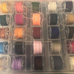25pcs Sewing Machine Bobbin Thread With Storage Box DIY Thread Sewing Thread Kit