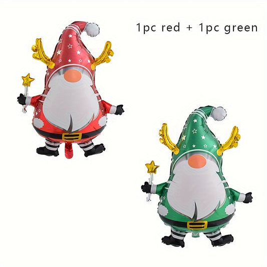 2pcs Santa Claus Doll Balloons Christmas Party Events Decoration