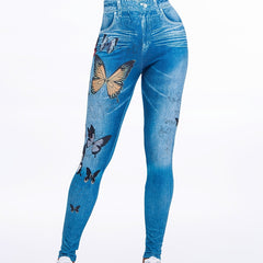 Floral Print High Waist Yoga Leggings