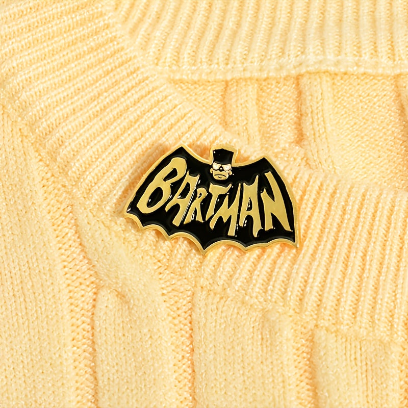 Anime Bat Enamel Brooch Cartoon Anti Slip Buckle Funny Pin