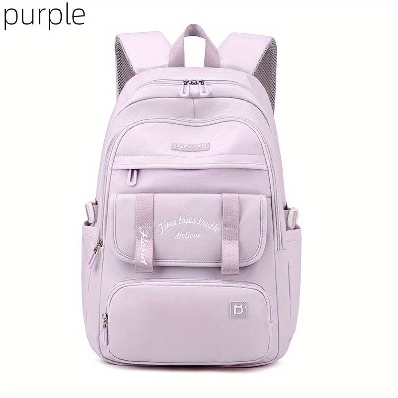 Preppy Style Schoolbag Oxford Cloth Laptop Backpack Large Capacity