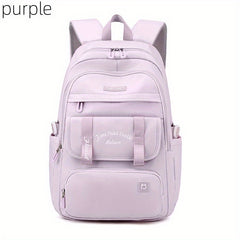 Preppy Style Schoolbag Oxford Cloth Laptop Backpack Large Capacity