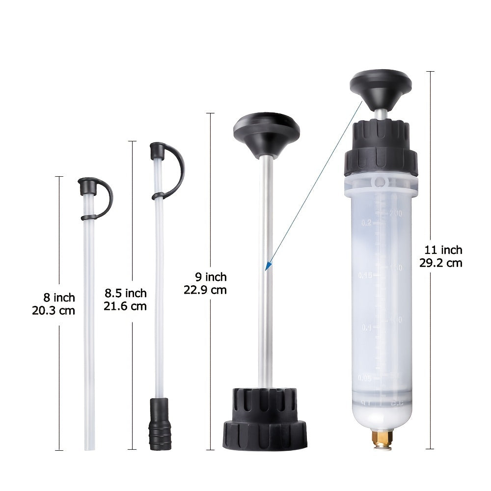 200cc Fluid Extractor Syringe Pump Manual Suction Vacuum Fuel Change Pump