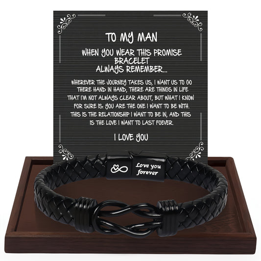 Men's Love Message Bracelet - Ideal Gift for Christmas