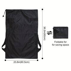 Large Capacity Drawstring Laundry Bag Dirty Clothes Storage Backpack