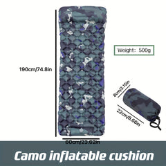 Outdoor Inflatable Pad TPU Sleeping Pad Camping Tent Air Cushion Bed