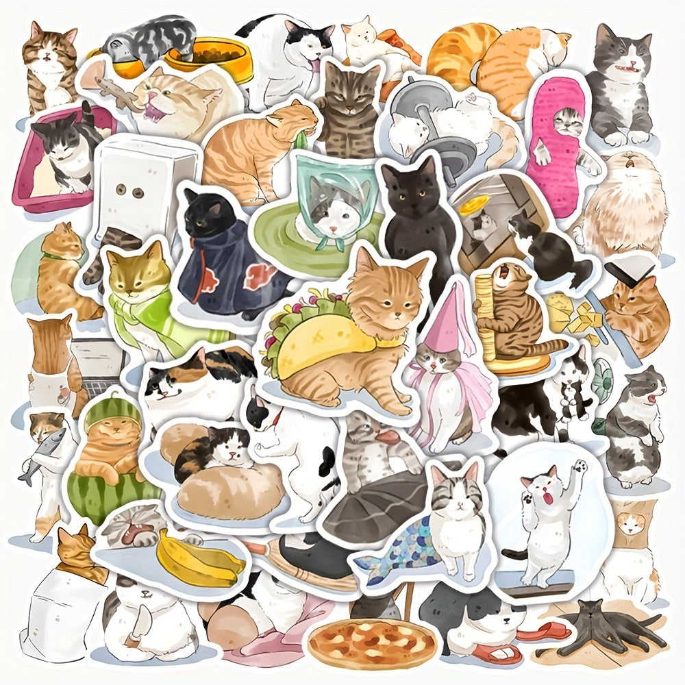 Cat Graffiti Stickers Notebook Water Cup DIY Creative Toys