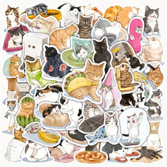 Cat Graffiti Stickers Notebook Water Cup DIY Creative Toys