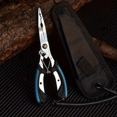 Stainless Steel Fishing Pliers with Non-slip Handle and Line Cutter