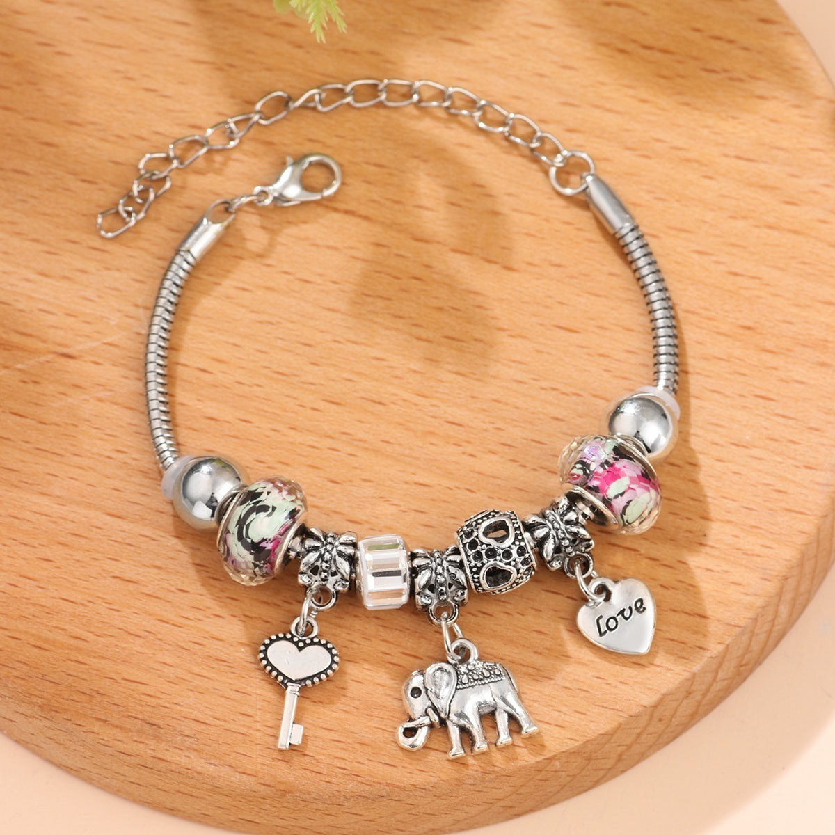 Elephant Charm Bracelet Animal Hand Decoration Jewelry Gift
