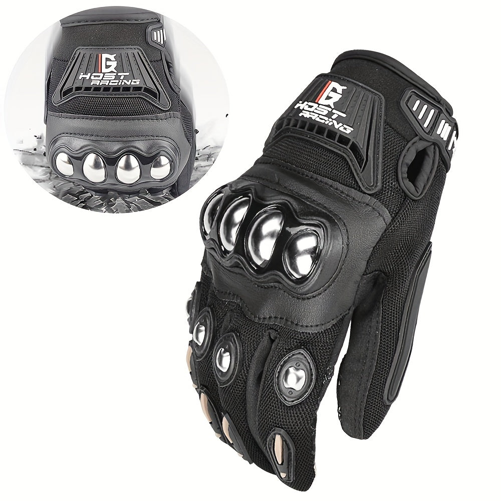 Durable Breathable Motorcycle Gloves Touchscreen Compatible