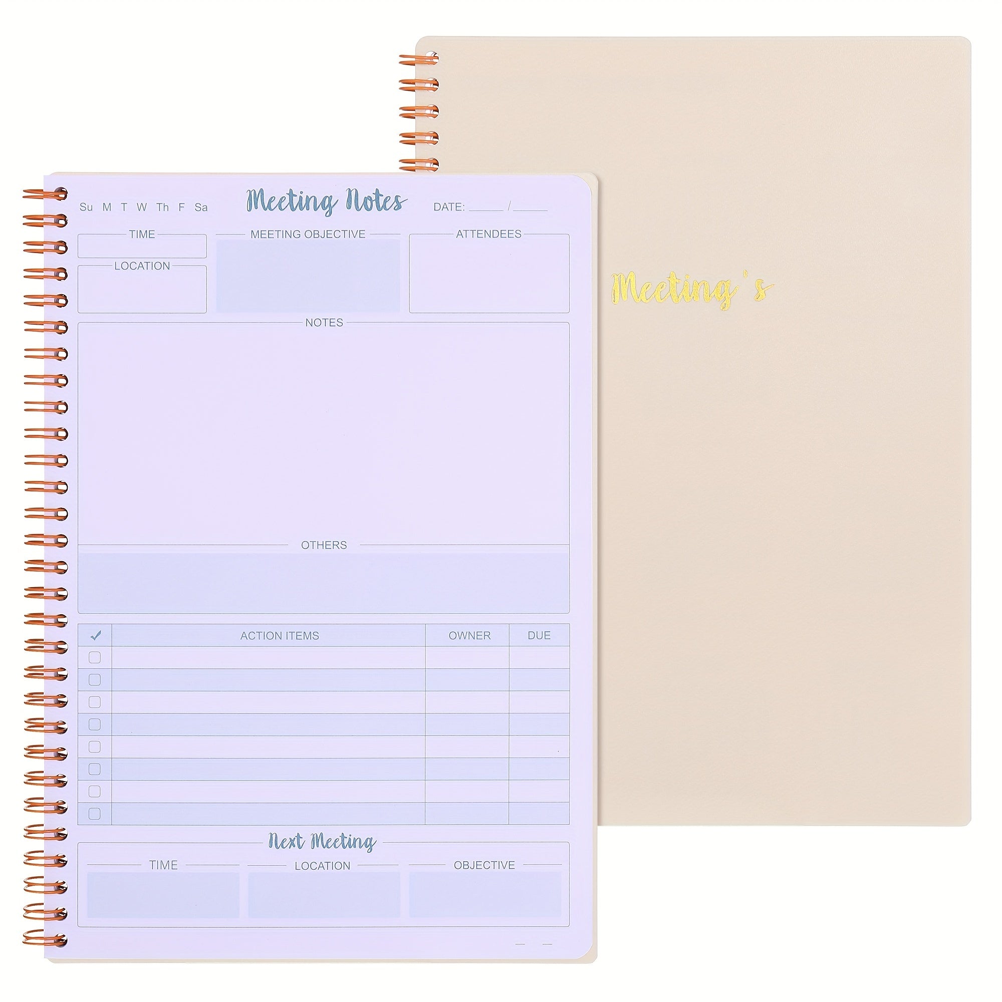 Work Meeting Notebook - Organize & Boost Productivity - Great for Office