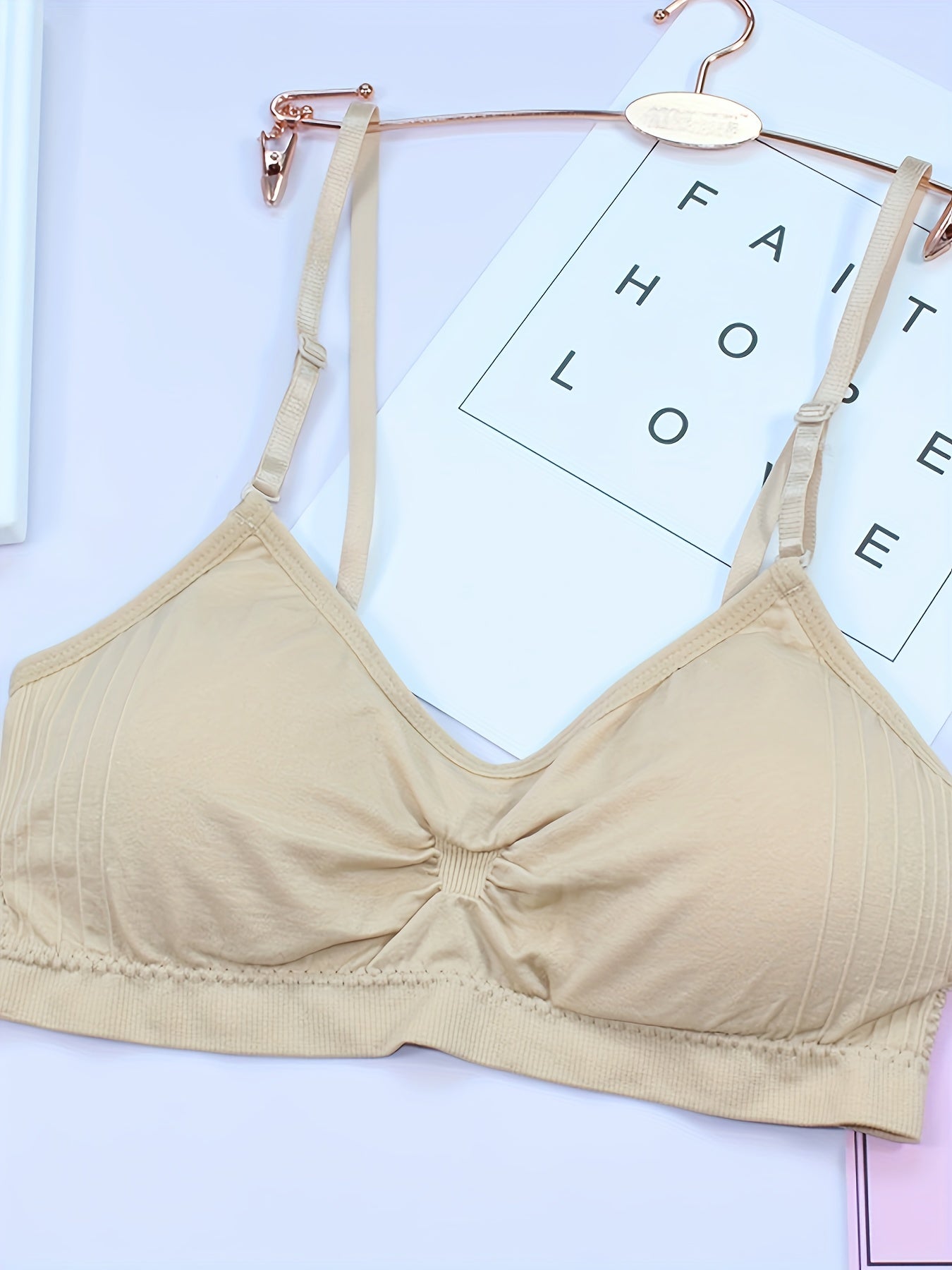 3pcs Wireless Bras Stretch Intimates Breathable Comfy Lingerie & Underwear