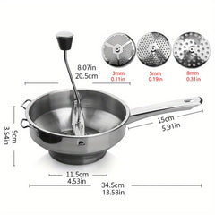Stainless Steel Food Mixer Potato Masher Fruit Masher