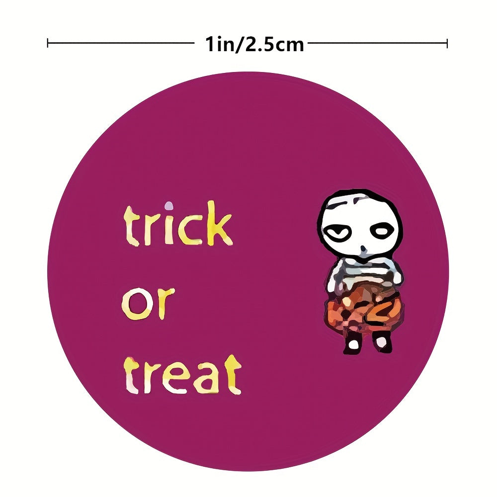 500pcs 25MM Halloween Sticker Roll School Supplies Labels