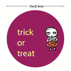 500pcs 25MM Halloween Sticker Roll School Supplies Labels