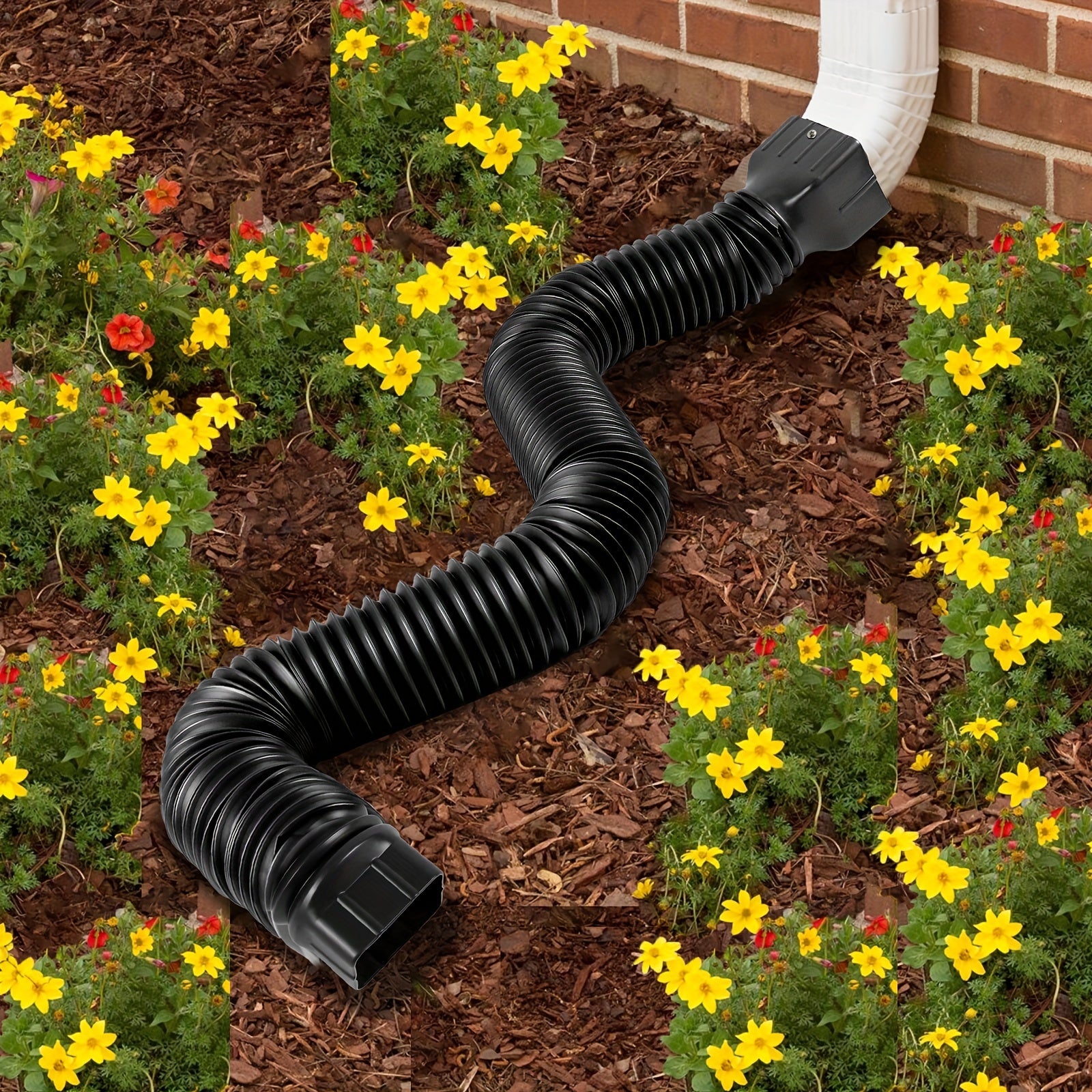 2pcs Telescopic Downspout Extenders 17-149 cm