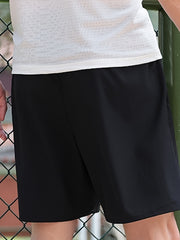 Men's Quick Drying Comfy Shorts Drawstring Zipper Pockets