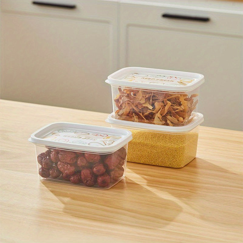 3pcs Kitchen Plastic Sealed Fresh keeping Box Set for Cereal Rice Pasta
