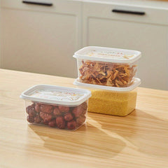3pcs Kitchen Plastic Sealed Fresh keeping Box Set for Cereal Rice Pasta